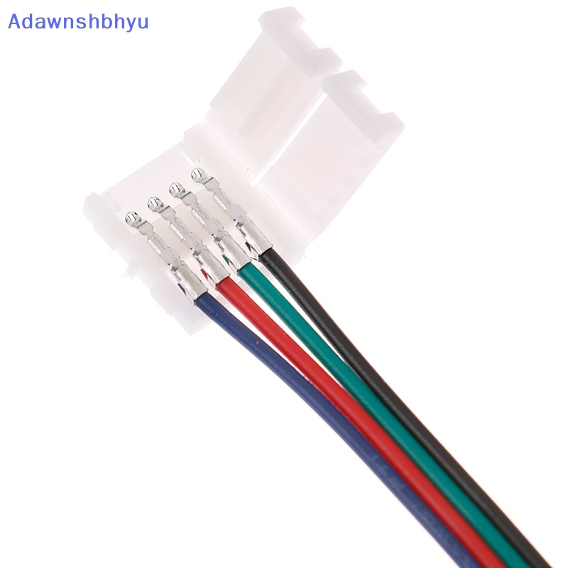 Konektor Lampu led strip Adhyu 15cm 5050inc RGB 4pin strip Ke power Adapter connector ID