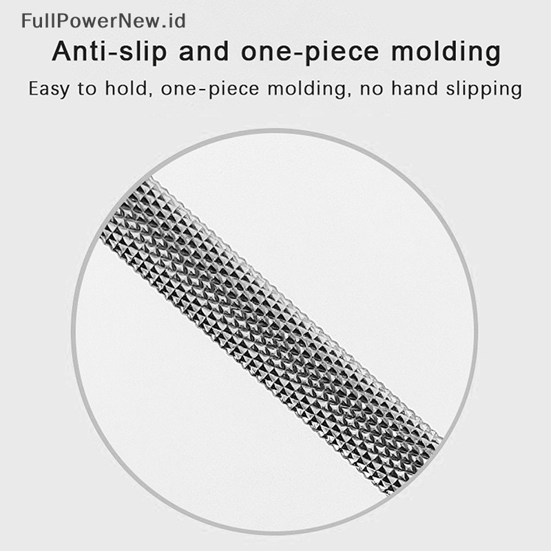 Power Stainless Steel Pendorong Kutikula Penjepit Bulu Mata Nail Art Files UV Gel Polish ID