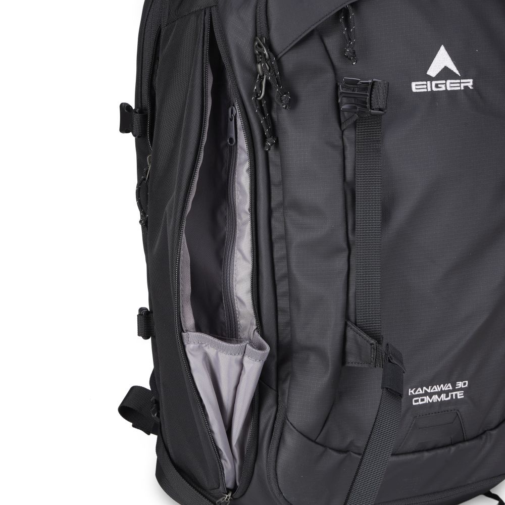 EIGER KANAWA COMMUTE 30 1.0 LAPTOP BACKPACK BLACK