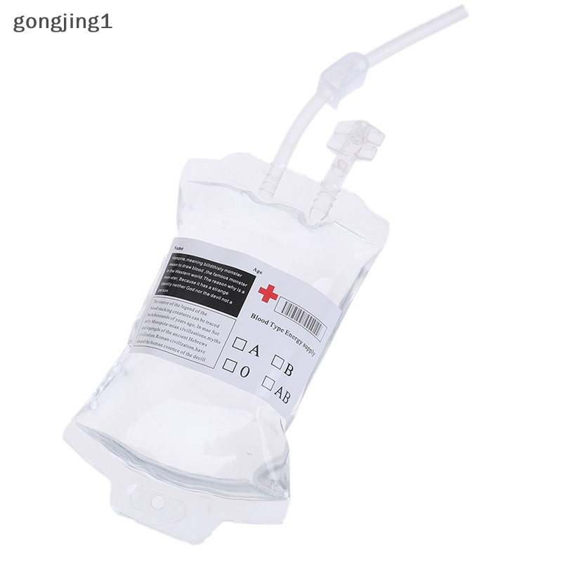 Ggg 350ml PVC Reusable Blood Energy Drink Bag Kantong Vampir Halloween Props ID