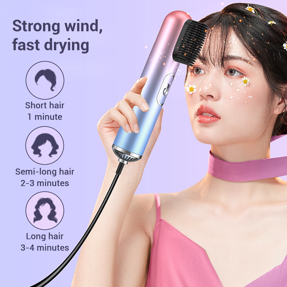 Hair Dryer and Styler Hot Air Brush Sisir Pengering Rambut 3 in 1