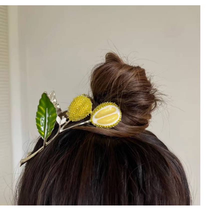 Durian Design Big Clip Hair Clip Jepit Rambut Aksesoris Rambut Korea Untuk Wanita Perempuan