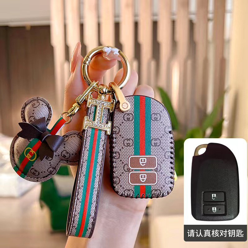 Mobil Untuk Toyota Altis Camry Harrier Smart Key Leather Key Case