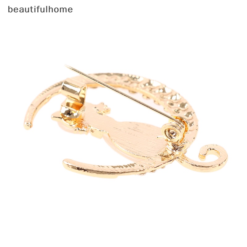 {beautifulhome} Bros Kucing Opal Berlian Imitasi Untuk Wanita Baroque Trendy Elegan Brooch Pin Hadiah.