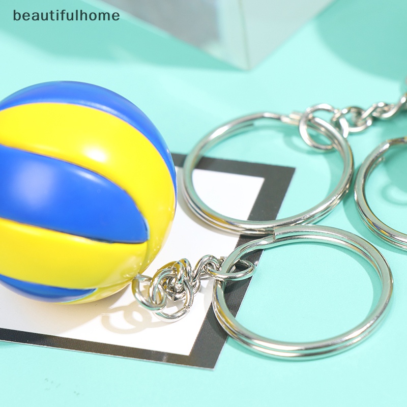 {Cantikhome} Gantungan Kunci Voli Mini PVC Volleyball keychain Tas Gantungan Kunci Mobil Gantungan Kunci Bola.