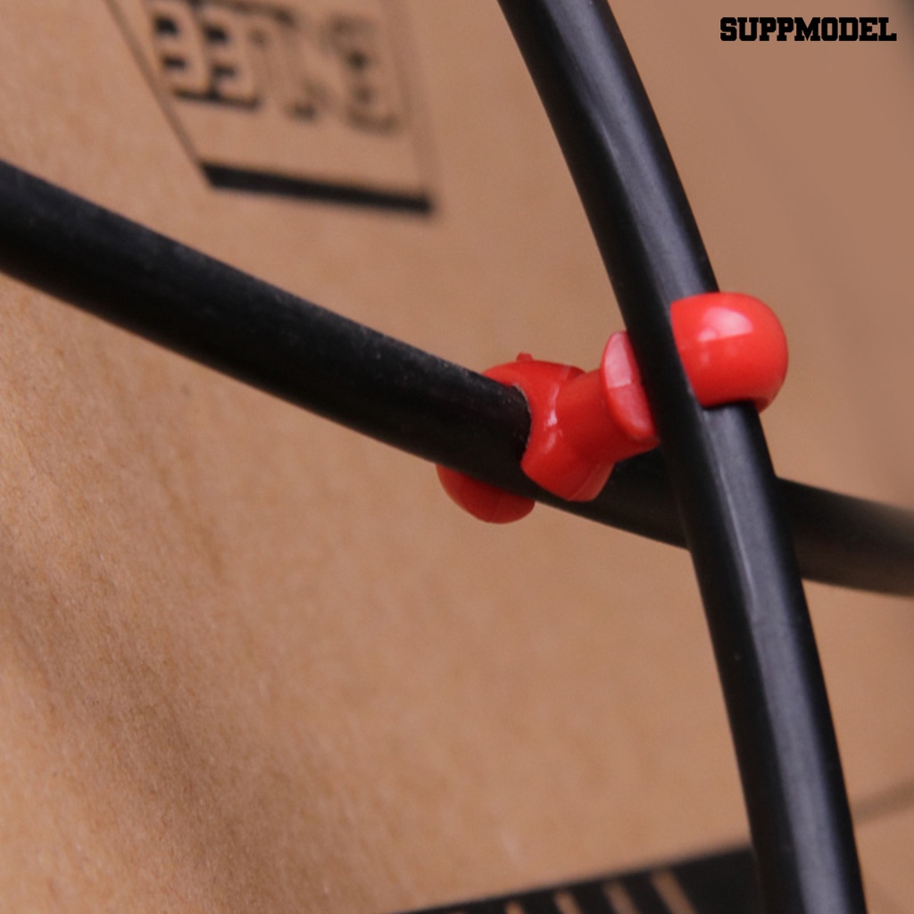 [SM]10Pcs Gesper Sepeda Mudah Bongkar Pasang Instalasi Cepat Mini Ramah Lingkungan Efisiensi Tinggi Layout Wajar Resin Garis Sepeda Pipa Gesper Sepeda Pasokan