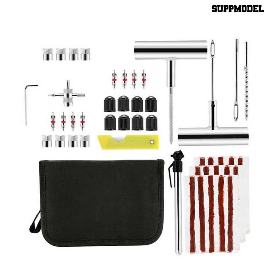 [SM] Tire Repair Kit Portable Desain Ergonomis Tahan Karat Kekuatan Tinggi Universal Serbaguna Baja Motor Truk Ban Tusukan Perbaikan Alat Set Perlengkapan Mobil
