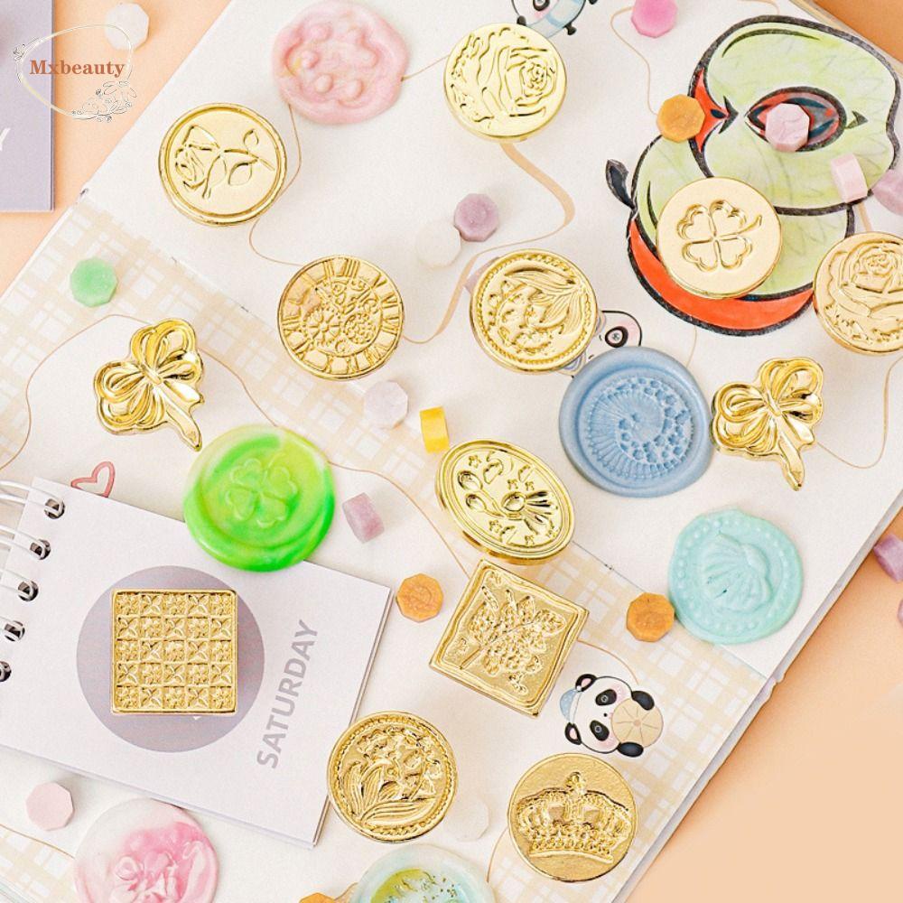 Mxbeauty Wax Seal Stamp Kreatif Retro Tangan Akun DIY Amplop Album Kartu Undangan Indah Cat Api Seal Stamp