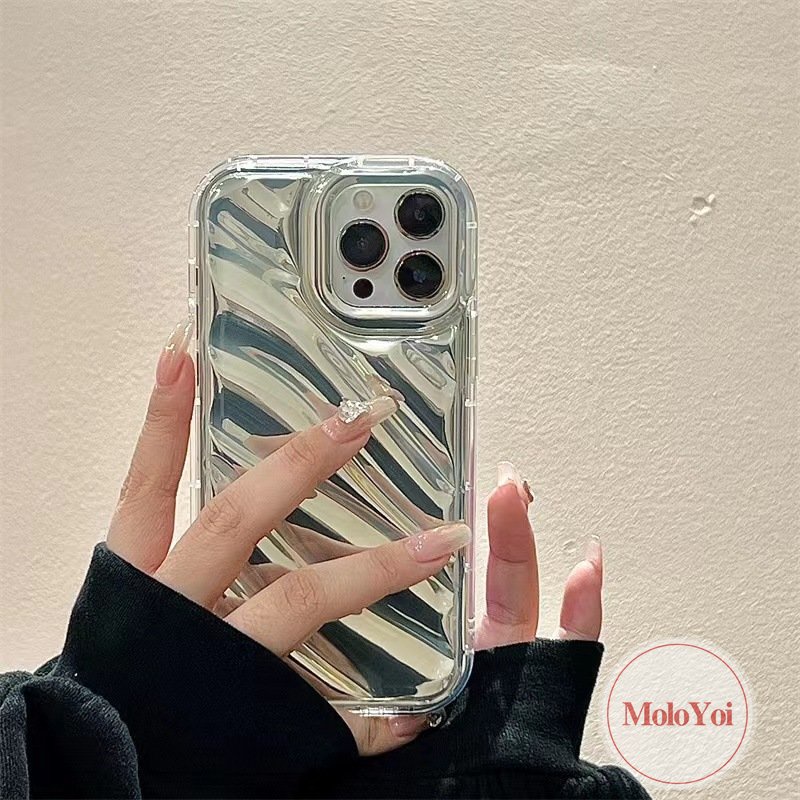 IPHONE Case Kompatibel Untuk Iphone14 11 13 12 Pro MAX 7Plus XR 6 6S 78 Plus X XS MAX SE 2020mewah Simple Mempesona Kartu Laser Kreatif 3D Stereo Pola Korgasi Lembut Ponsel Cover