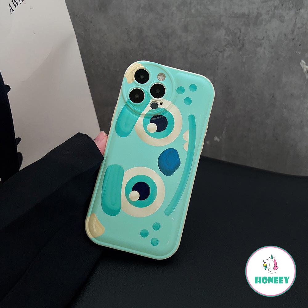 Kartun Yang Indah Monster Mata Besar Bantal Udara Ponsel Case Untuk iPhone 14 Pro Max13 12 Pro Case iPhone 11 Pro Max Lembut TPU Shockproof Ponsel Cover