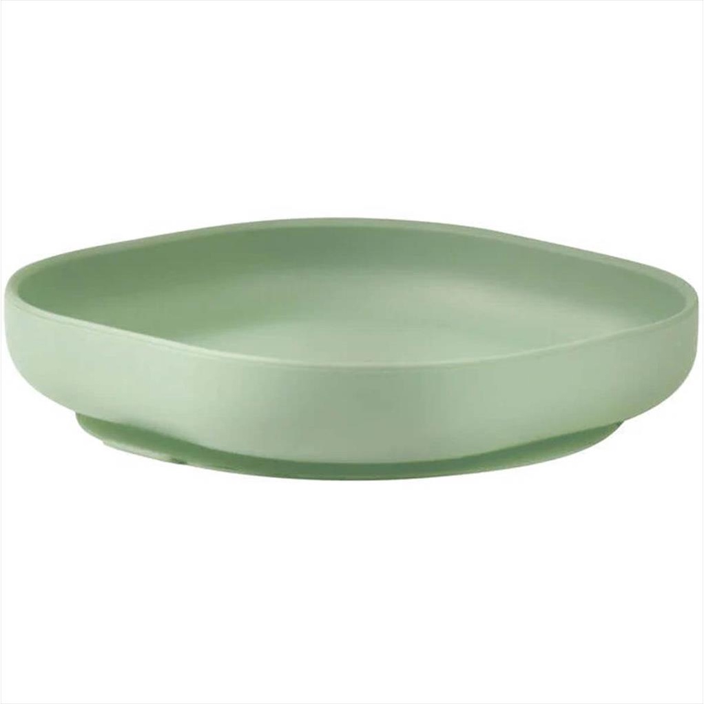 BEABA Silicone Suction Plate 135511 Sage Green Piring Makan Anak