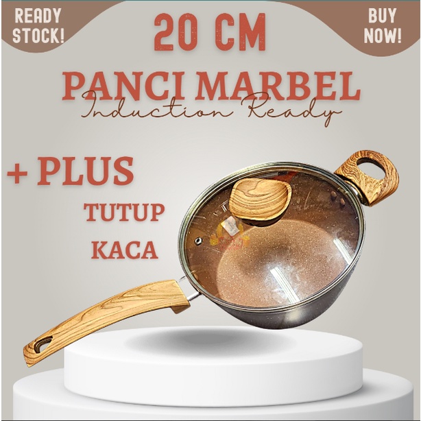 Panci susu Marble Non stick sauce pan 20cm INDUCTION READY PLUS TTP