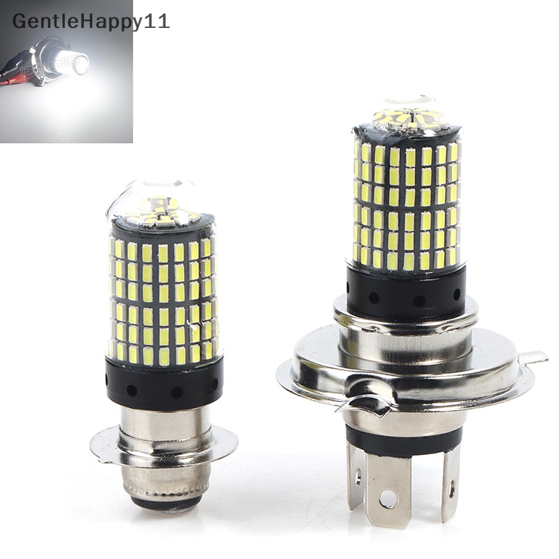 Gentlehappy Lampu Depan Motor LED H4 H6 Bohlam Hi Lo beam 144SMD Moto Lampu Motor LED id