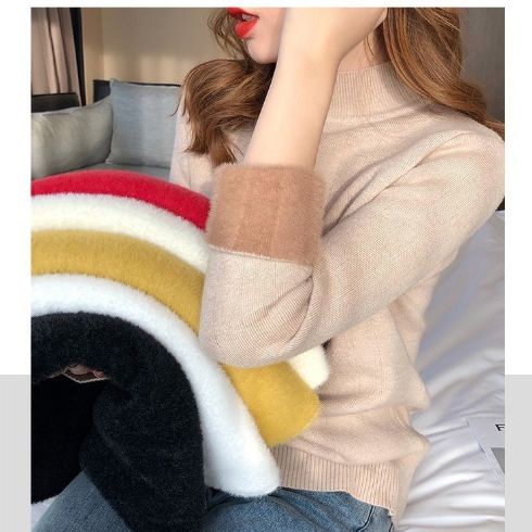 CLOE WOMAN WINTER THERMAL SWEATER TOP CASHMERE BAJU ATASAN WANITA MUSIM DINGIN