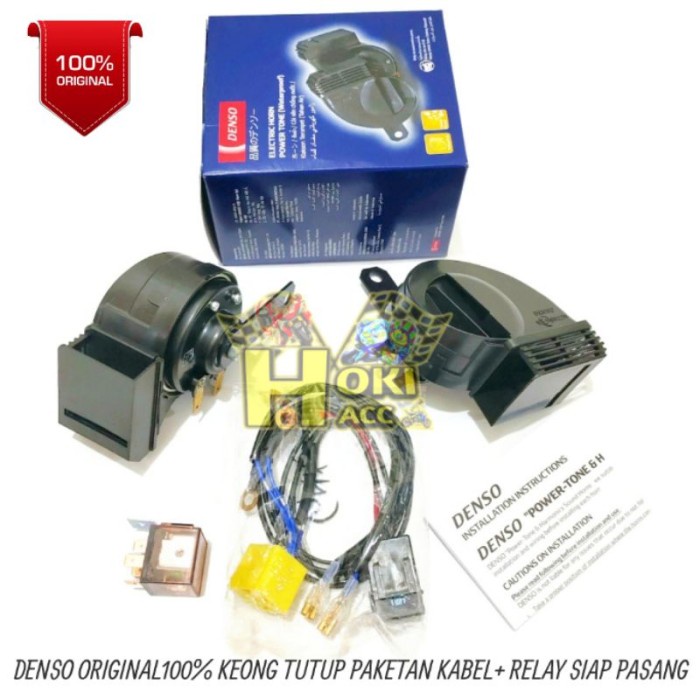 Kelakson Klakson Tlakson Denso Keong Motor Waterproof, Kondensor