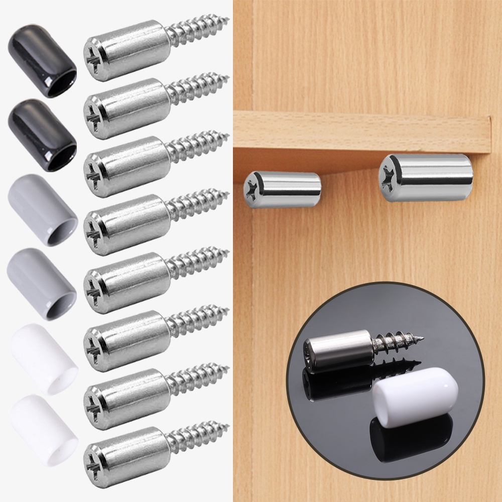 Nonslip Lemari Kabinet Kabinet Partisi Paku/High Quality Book Shelves Laminate Support/Cross Self-tapping Screw with Rubber Sleeve/Partisi Lemari Rak Paku Besi/