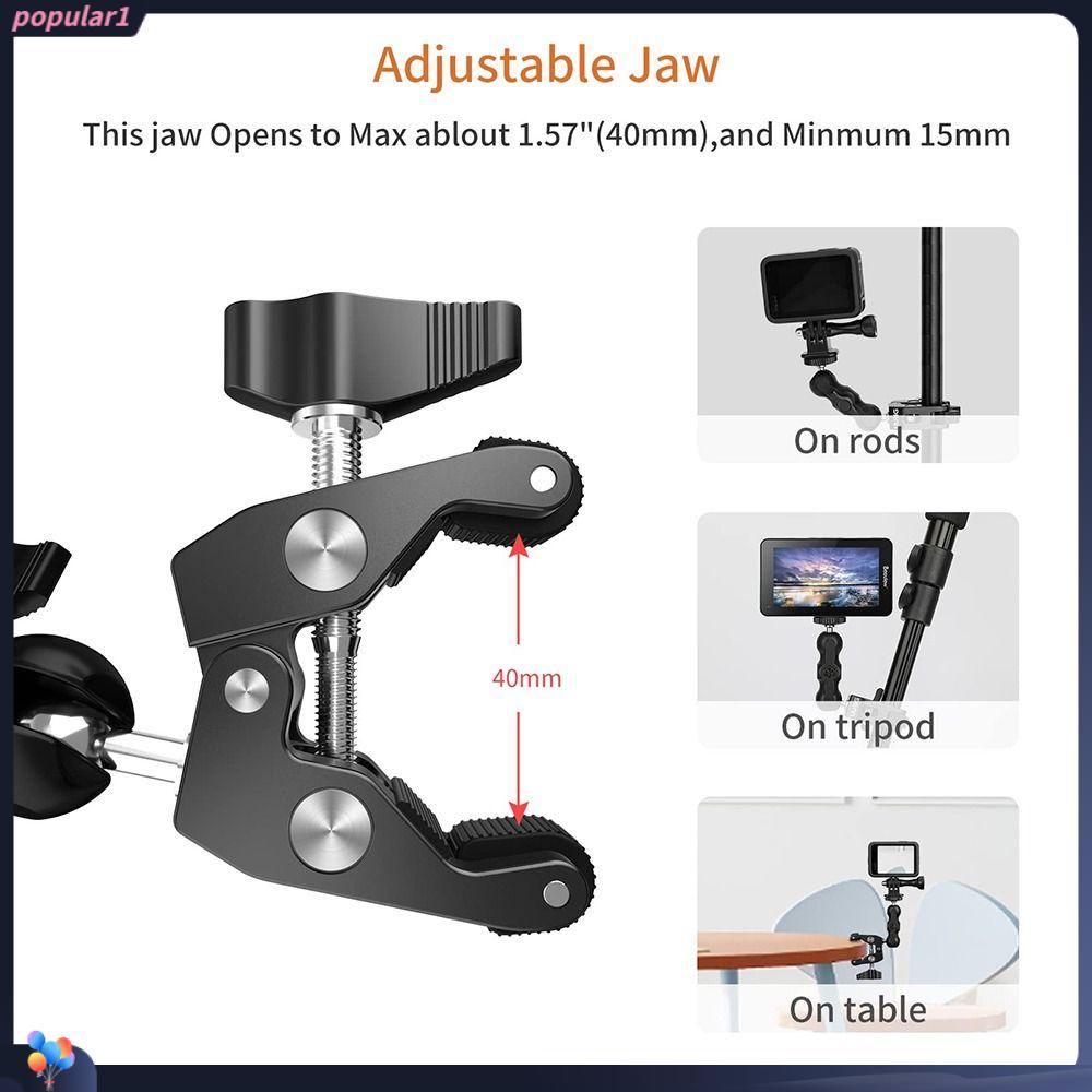 POPULAR Populer Penjepit Kamera Adjustable Crab Mount Monopod