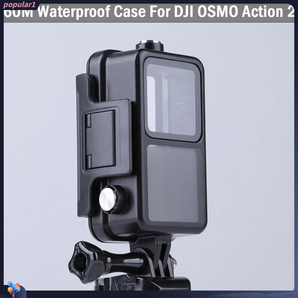 POPULAR Casing Anti Air Populer New 60M Action Camera Tempered Glass Untuk DJI Osmo Action2