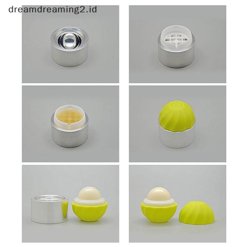 (drea) 7g Wadah Kemasan Stik Bibir Bulat Kosong Makeup Aksesoris Balm Box Bibir //