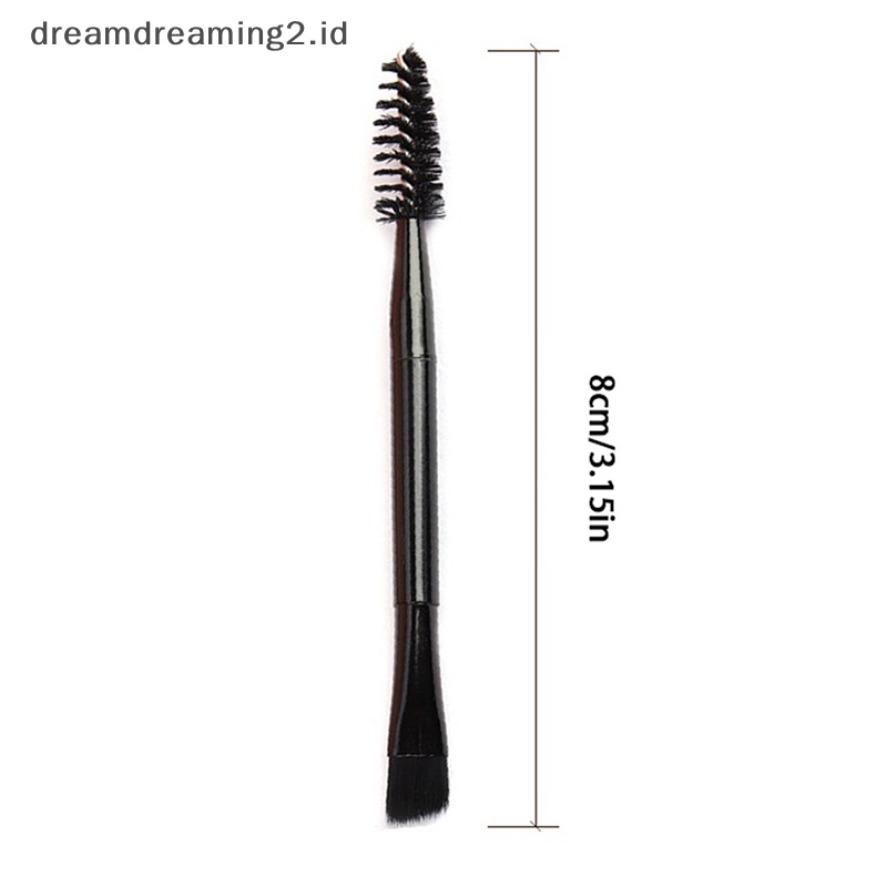(drea) 10pcs Sikat Alis Kepala Ganda Sisir Bulu Mata Alat Aplikator Eyeliner //