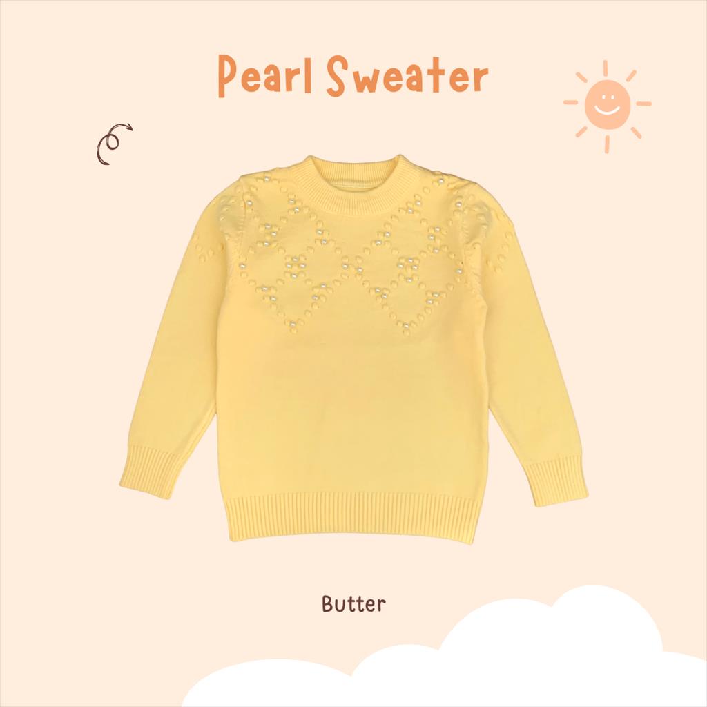 Pearl Sweater Knit Anak Perempuan Usia 1-4 Tahun Sweater Anak Lucu Jaket Rajut Anak Sweater Import Anak