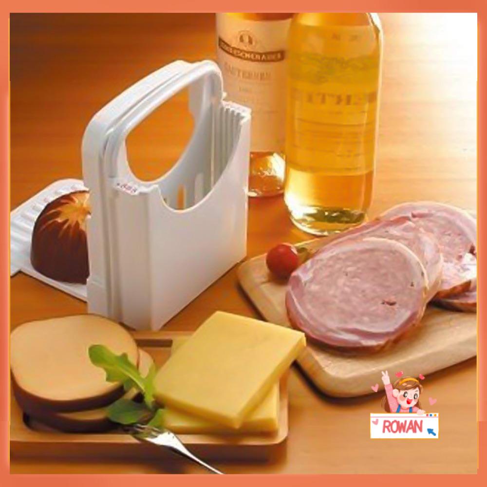 R-FLOWER Roti Bakar Bread Slicer Kitchen Profesional Plastik Stand Loaf Cutter Rak