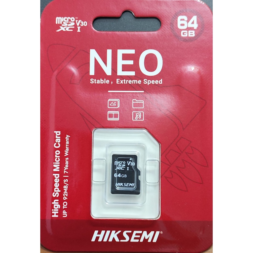 Hiksemi MicroSD TF NEO SERIES C1 64GB, 128GB 3D NAND