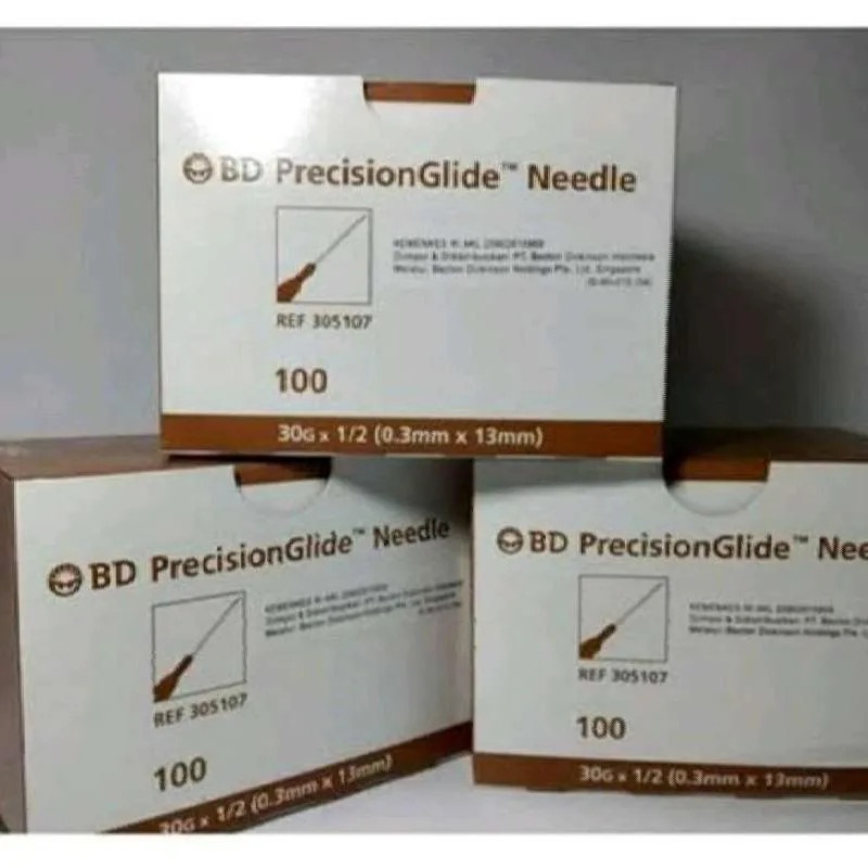 Needle Precision Glide BD / Jarum Suntik BD Box Isi 100's 18G 23G 30G 24G 25G 26G