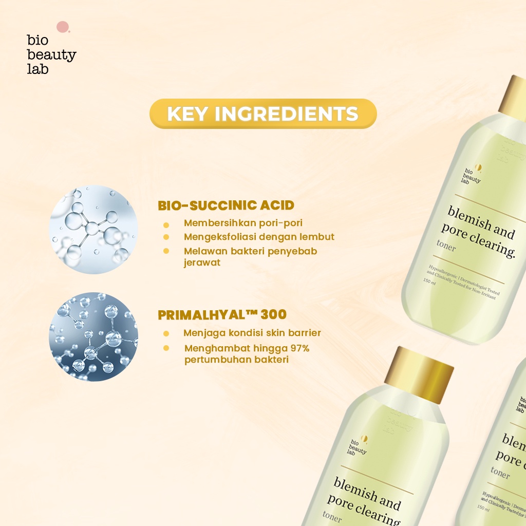 Bio Beauty Lab Blemish and Pore Clearing Toner 150ml &amp; 75ml - Toner Muka