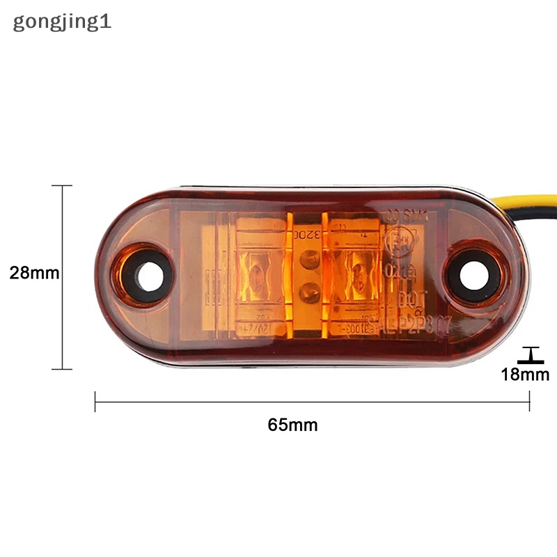 Ggg Warning Light LED Diode Light Oval Lampu LED Penanda Samping 12V 24V Truck Accessorie ID