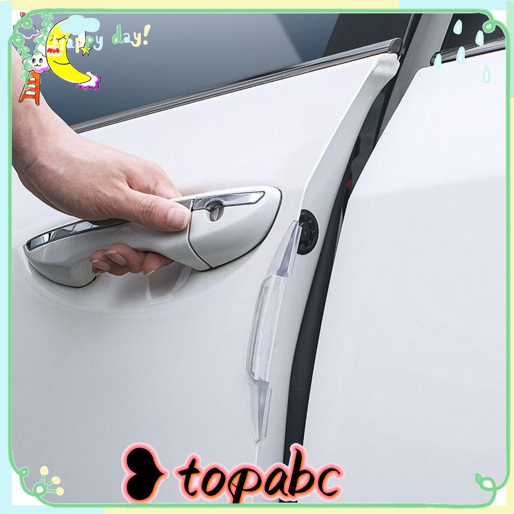 TOP Pelindung Pintu Mobil Invisible High Quality Interior Mobil Elastis Tinggi Lembut Karet Mobil Bumper Stiker