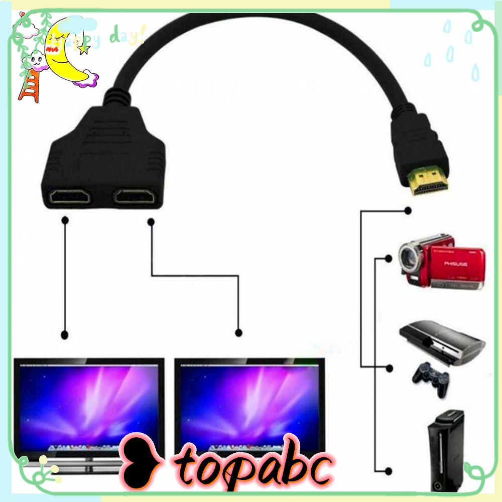 TOP Hd-mi Distributor Compatible Splitter Multimedia Devices Adapter Konverter Kabel