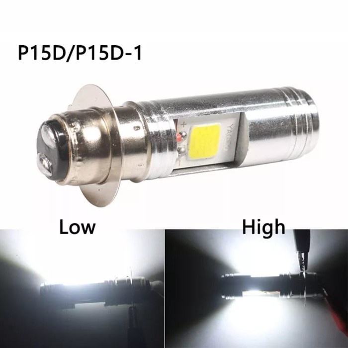 LAMPU LED H6 COB 2 MATA LED AC DC I Lampu Led H6 Cob 2 Mata Motor Beb