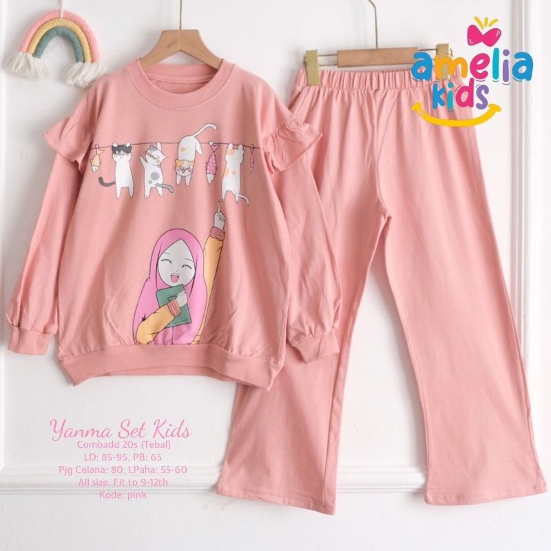 YANMA SET Celana (9-12th) ORI AMELIA KIDS | Setelan Anak