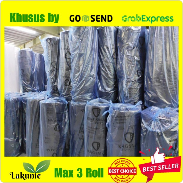 

Bubble Wrap Roll Uk 125x5m Tebal Packing Bubble LK - Hitam, Ekonomis