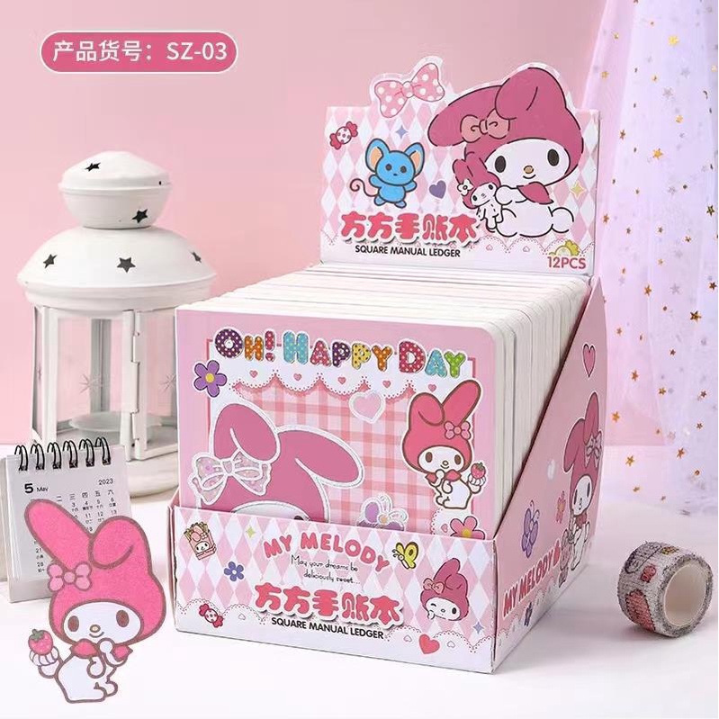 FREE STIKER NOTEBOOK 80 HAL SANRIO BUKU DIARY TULIS KOTAK KECIL NOTTEBOOK CINNAMOROLL KUROMI  MELODY