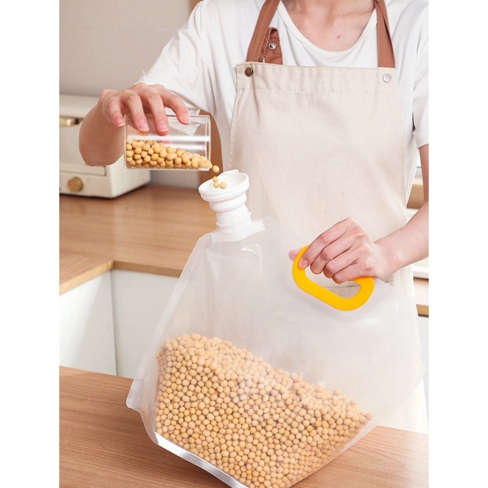 Plastic/Penyimpanan bahan makanan dengan mulut corong