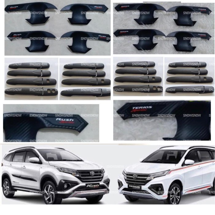 Paket Outer Handle Cover Rush Terios GR 2018 2021 2022 2023 Carbontivo - SMARTKEY, RUSH