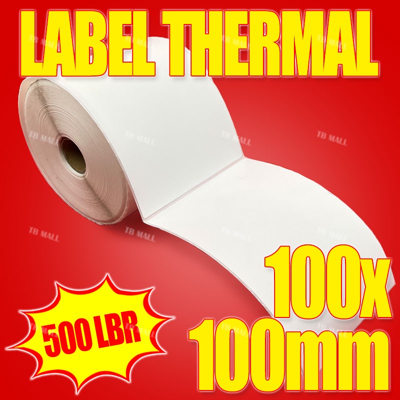 Kertas Thermal Barcode / Label Resi Thermal Isi 500pc Grosir Termurah