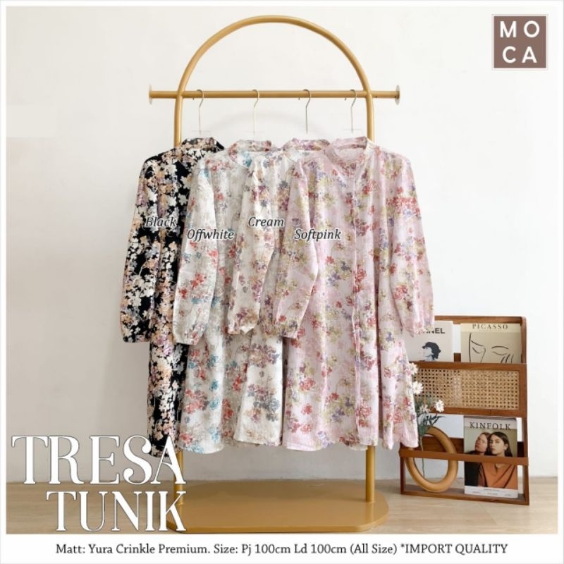 TRESA TUNIK ORI MOCA | Ld100 Yura Crinkle Premium