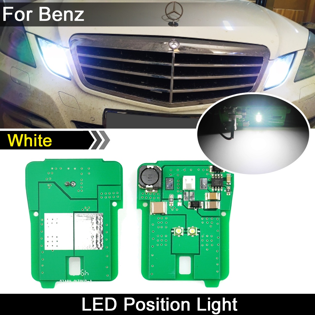 2pcs Xenon Putih Lampu Posisi Parkir LED Untuk Mercedes Benz E-Class Sedan W212 C207 A207 W207 2010-2013