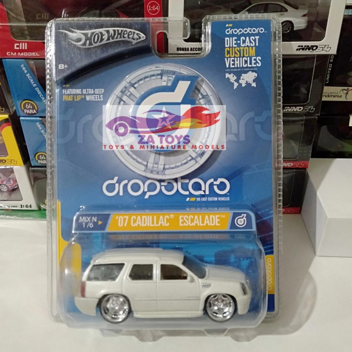 IGS79 Diecast Hotwheels Dropstars Cadillac Escalade White Skala 1:50