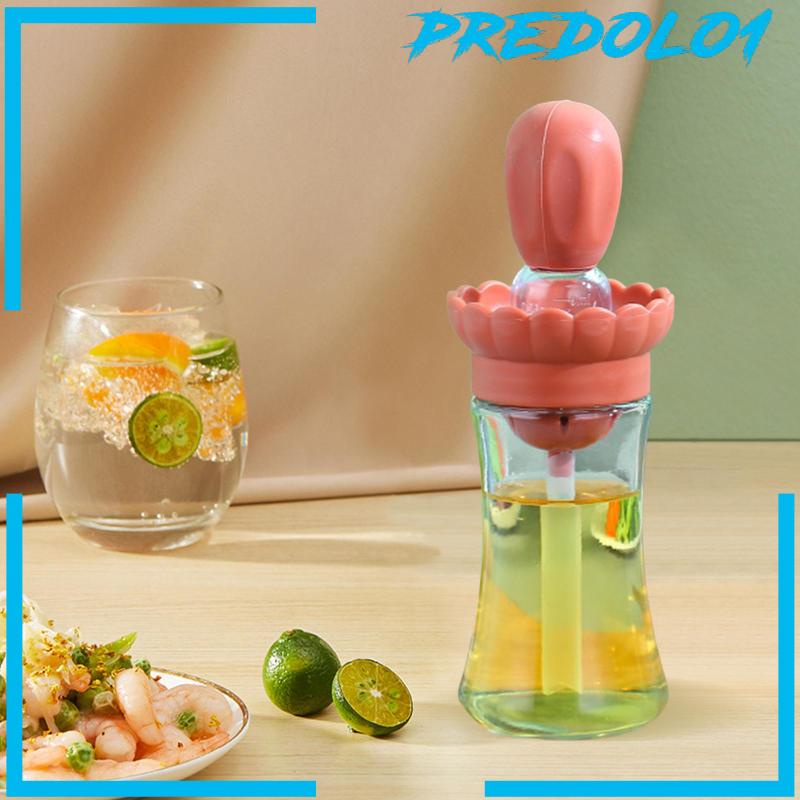 [Predolo1] Sprayer Minyak Goreng 6oz Dispenser Saus Portable Untuk Camping Piknik Baking Merah