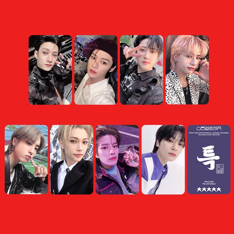 8pcs /set Album STRAY KIDS 5-STAR Photocards Kartu Lomo Straykids JYP Koleksi Khusus Kpop Postcards