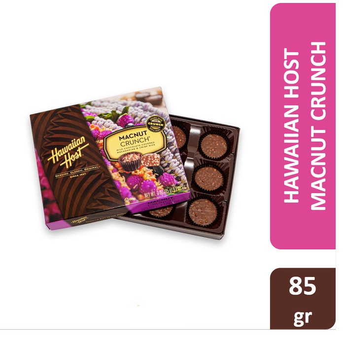 

Hawaiian Host Macnut Crunch 3 oz - cokelat hawaiian host impor usa
