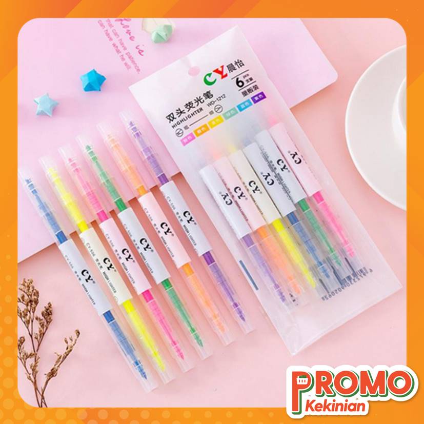 

PROMO KEKINIAN - S5821 1 Set Stabilo Warna Warni / Stabilo Warna / Highlighter Warna Warni / 1 Set Stabilo Highlighter Warna