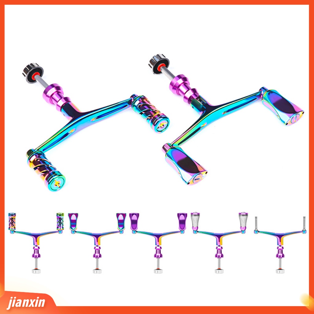 (In Stock) Reel Pancing Gagang Anti Korosi Double Rocker Arm Pengganti Aluminium Alloy Memancing Rocker Arm Untuk Angling