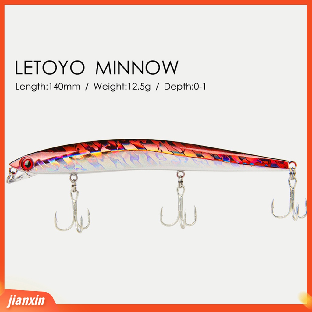 (In Stock) 140mm /12.5g Umpan Palsu Simulasi Dengan Kait Plastik Besar Panjang Mobil Ikan Kecil Memancing Umpan Angling Aksesoris