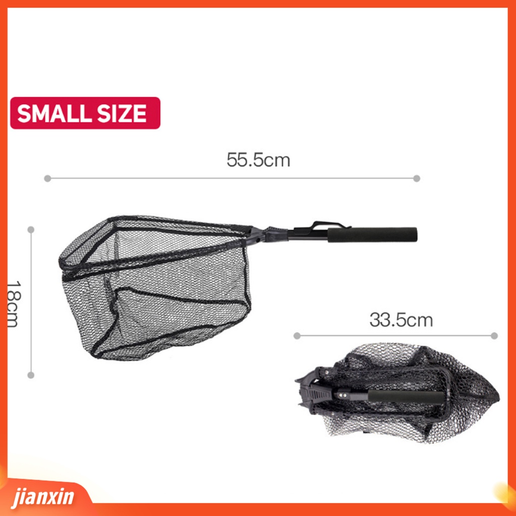 (In Stock) Jaring Ikan Teleskopik Bermanfaat Desain Ergonomis Nyaman Dibawa Ringan Tahan Lama Jaring Ikan Lipat Untuk Memancing