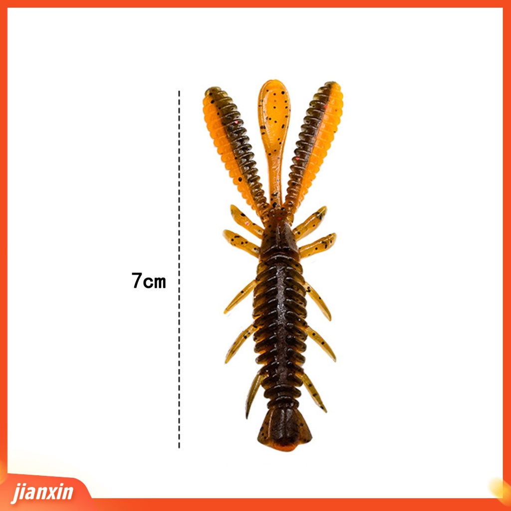 (In Stock) 10Pcs 7cm /2.45g Umpan Pancing Fleksibilitas Yang Baik Desain Simulasi Elastisitas Tinggi Warna Cerah Tahan Gigitan Memancing Tackle TPE Mengambang Crawfish Umpan Udang Lembut Luar Ruangan